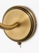 Trumpet Wall Light, Antique Brass