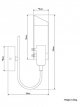 1 Arm Wall Light, Black