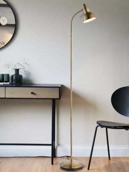 Floor Lamp, Chrome